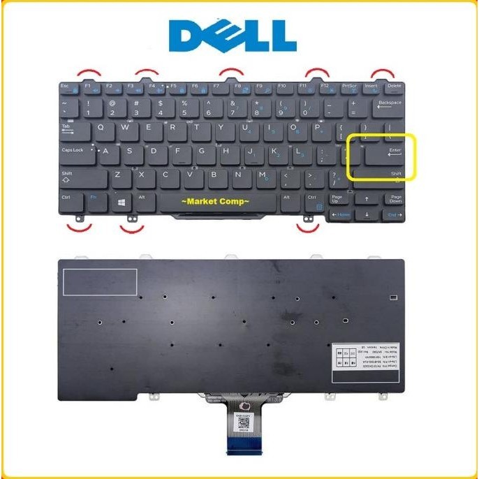 Keyboard Dell Latitude 7250 E7250 7270 E7270 5250 E5250 5270 E5270