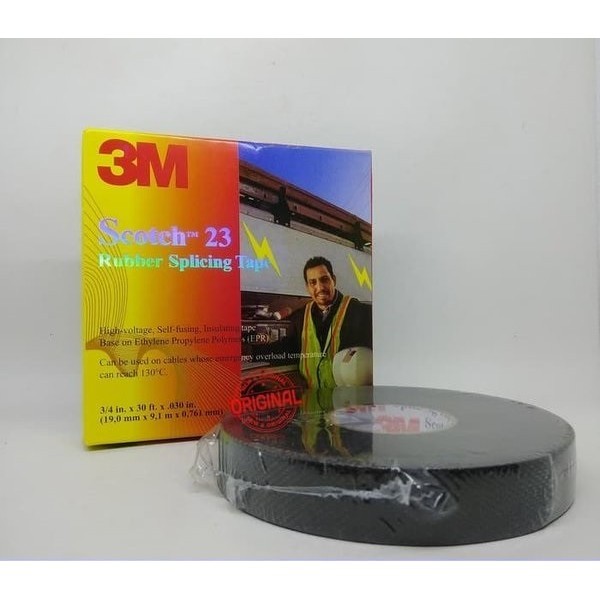 Isolasi Listrik Lakban Listrik Isolasi 3M Scotch Tape 3M Scotch 23 Ori