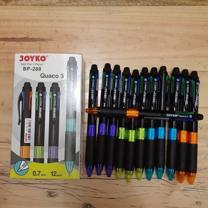 

NEW!! BALL PEN JOYKO 0,7MM BP-288 QUACO 3 (PULPEN 4WARNA)