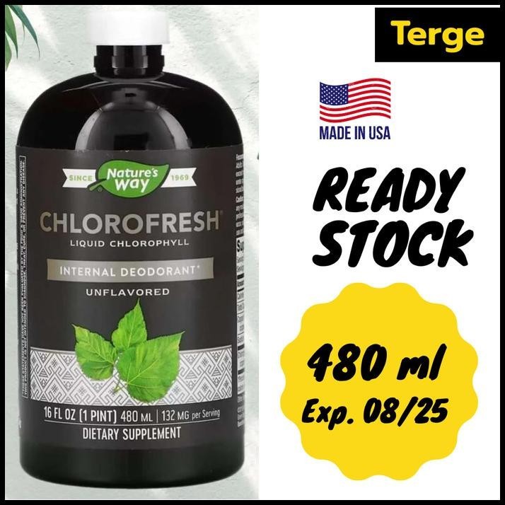 Ori Usa Klorofil Natures Nature'S Way Chlorofresh Liquid Chlorophyll 480 Ml