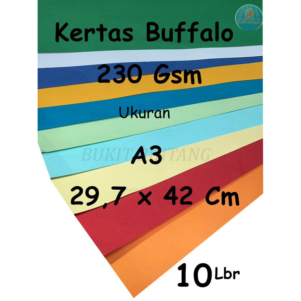 

Kertas Buffalo PINDO 230 gam Uk A3 , isi 10 Lembar