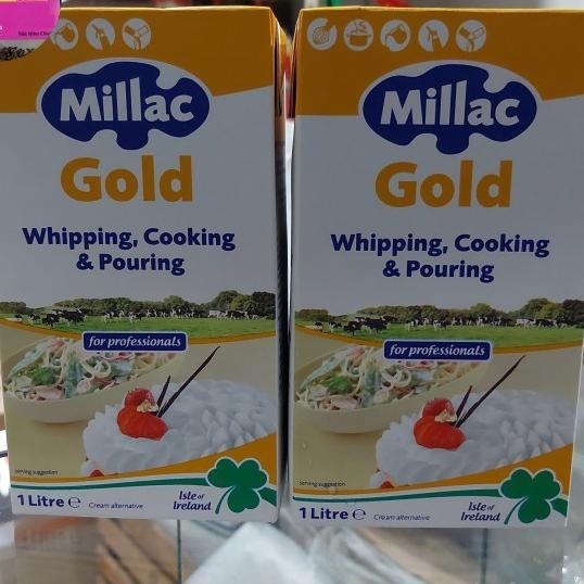 

Lac Gold Whipping Cream 1 Liter / 1 Lt Khusus Grab & Gojek