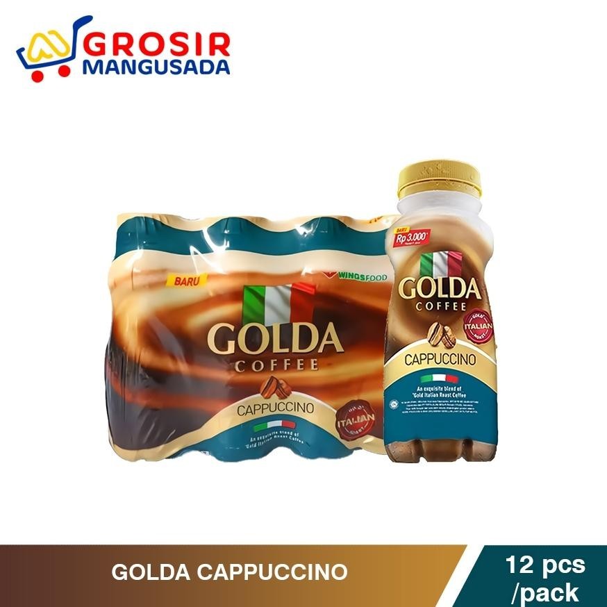 

fx-2 Golda Cappucino Minuman Kopi Kemasan Golda Rasa Cappucino Harga Grosir 1 dus isi 12pcs Berkualitas