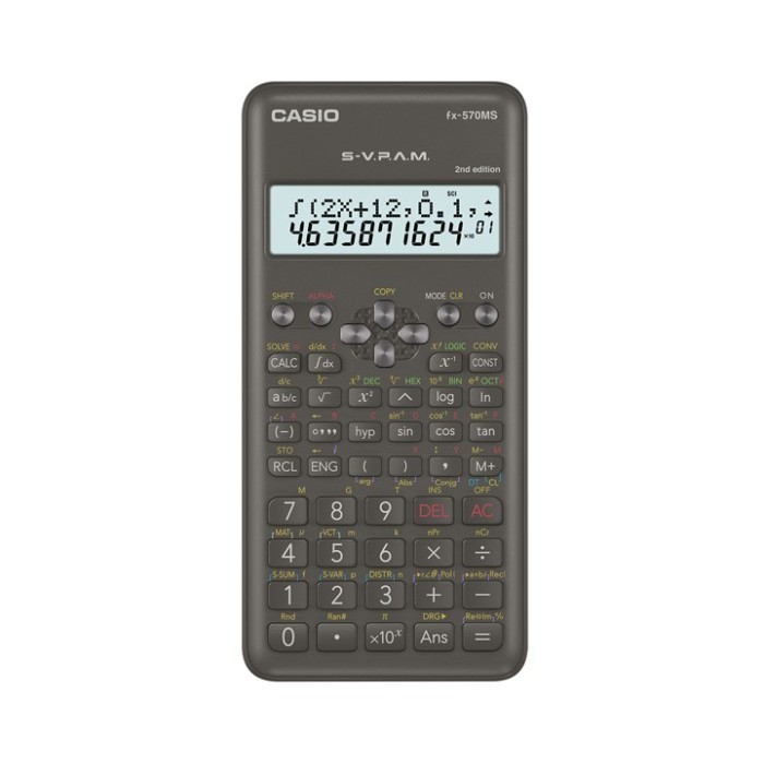 

CASIO KALKULATOR FX-570MS SCIENTIFIC CALCULATOR KULIAH SEKOLAH FX 570