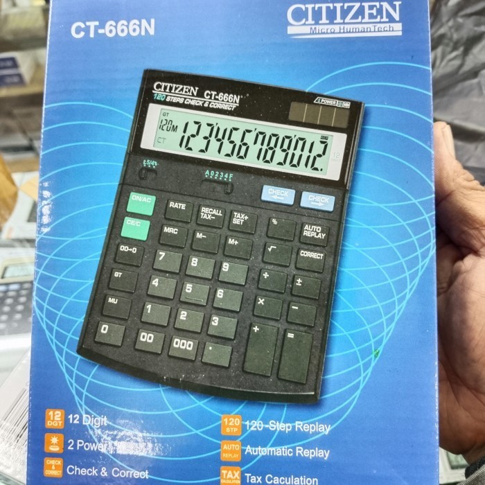 

KALKULATOR CITIZEN BESAR 12 DIGIT CT-666N