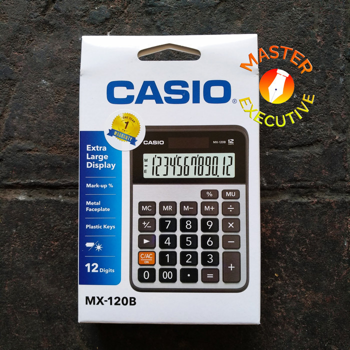

CASIO MX-120B CALCULATOR - KALKULATOR LAYAR EXTRA BESAR