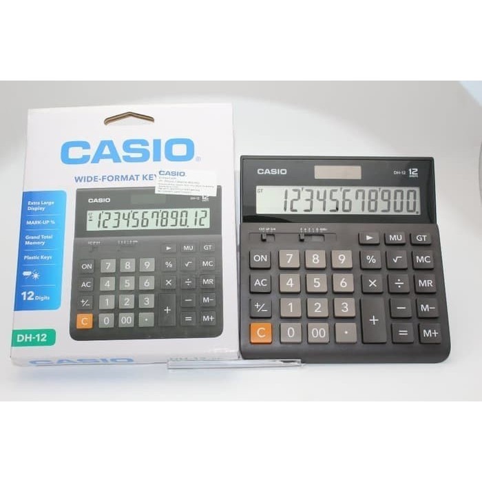 

KALKULATOR BESAR WIDE FORMAT 12 DIGIT CASIO DH-12