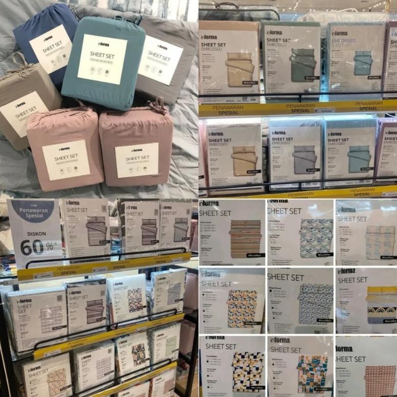 [DISKON] sprei informa 160 180x200x30cm