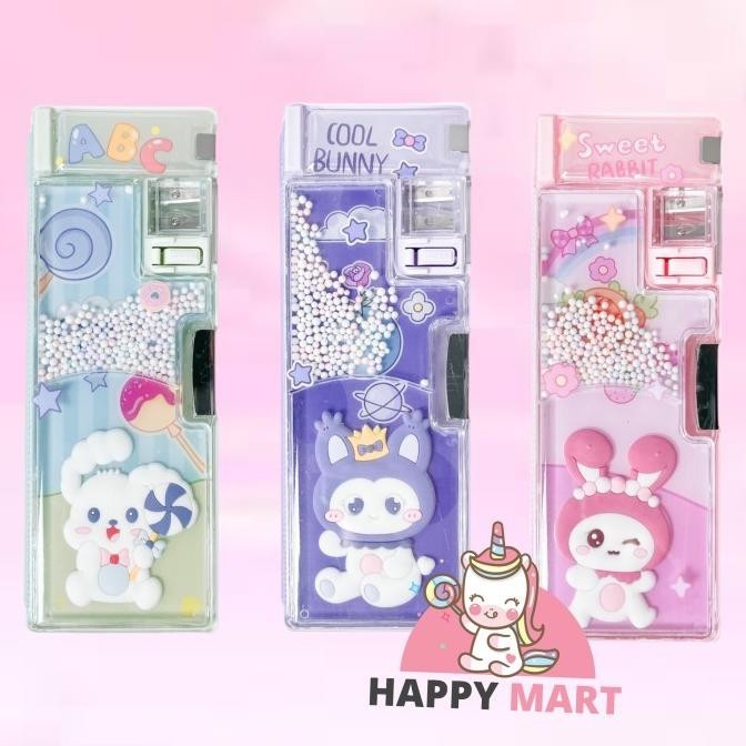 

Kotak pensil bobba rabbit cosplay sanrio kuromi / melody / cinnamoroll