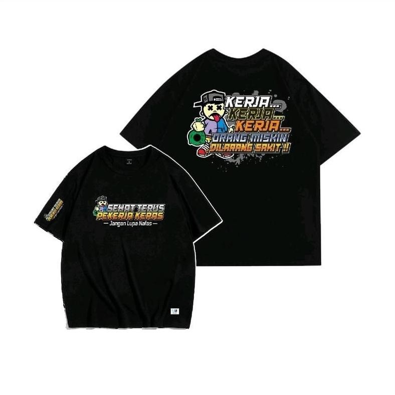 Promo Kaos T-Shirt Orang Miskin Dilarang Sakit Orang Miskin Dilarang Sakit Baju Anak Dewasa Pria Wan