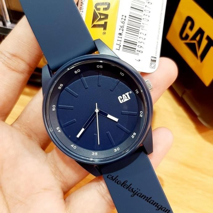 Jam Tangan Pria Caterpillar Cat Lj.110.26.622 Blue Rubber Original