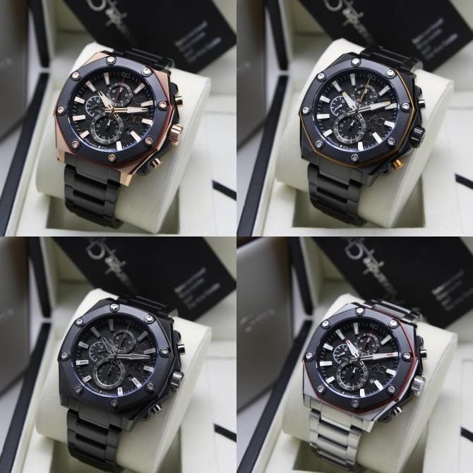 Jam Tangan Pria Alexandre Christie Ac 9601 Collection Rantai Original