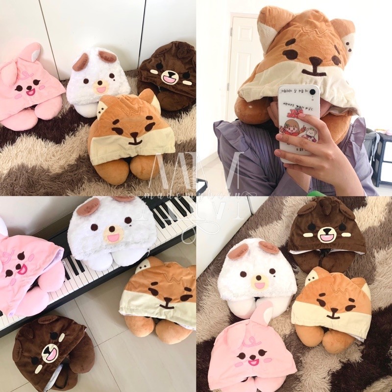 Day6 Unofficial Petit Denimalz Neck Pillow Hoodie