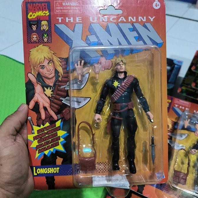 Hasbro. Marvel legends X-men retro card. Longshot