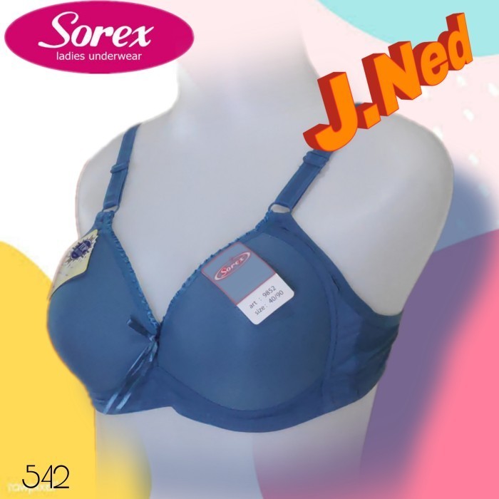 BARU J542 BH BRA SOREX TANPA KAWAT CUP BESAR 36C - 42C