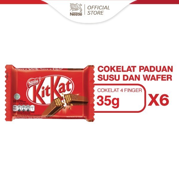 

Ready Nestle KITKAT Coklat Wafer 4F Original 35gx6pcs