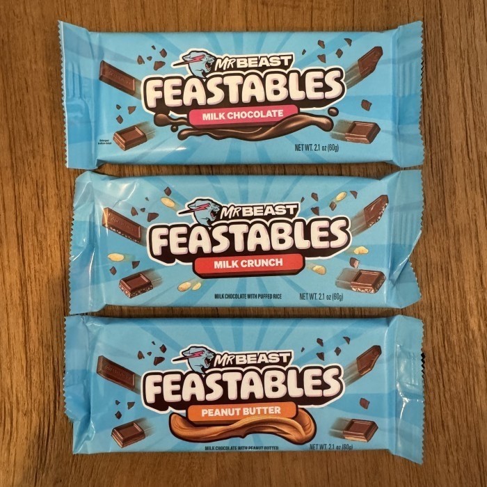 

Ready MrBeast Feastables Chocolate - NEW VERSION Mr Beast Coklat