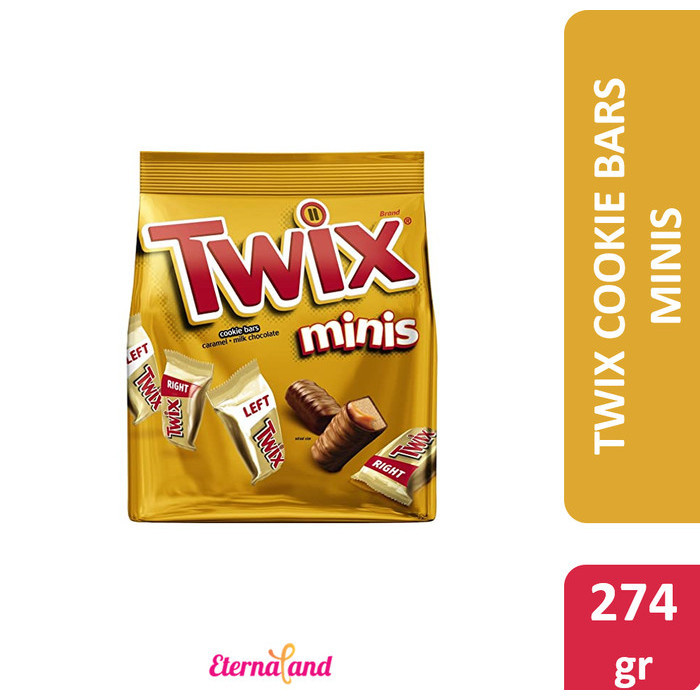 

Ready Twix Cookie Bars Fun Size - cokelat karamel impor