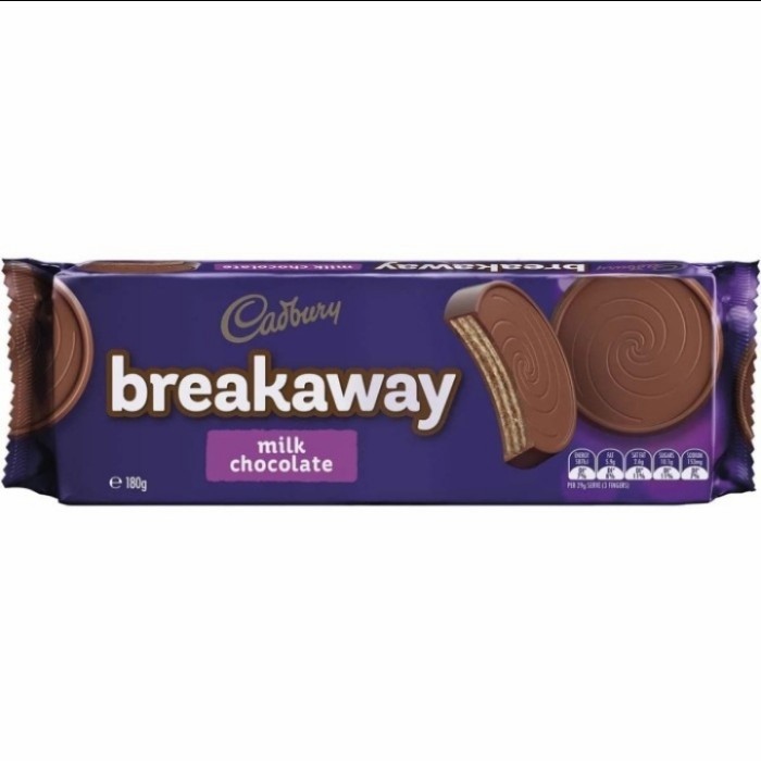 

Ready cadbury breakaway milk chocolate