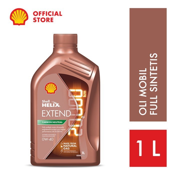 OLI MESIN MOBIL SHELL HELIX HX EXTEND 0W-40 (1L)