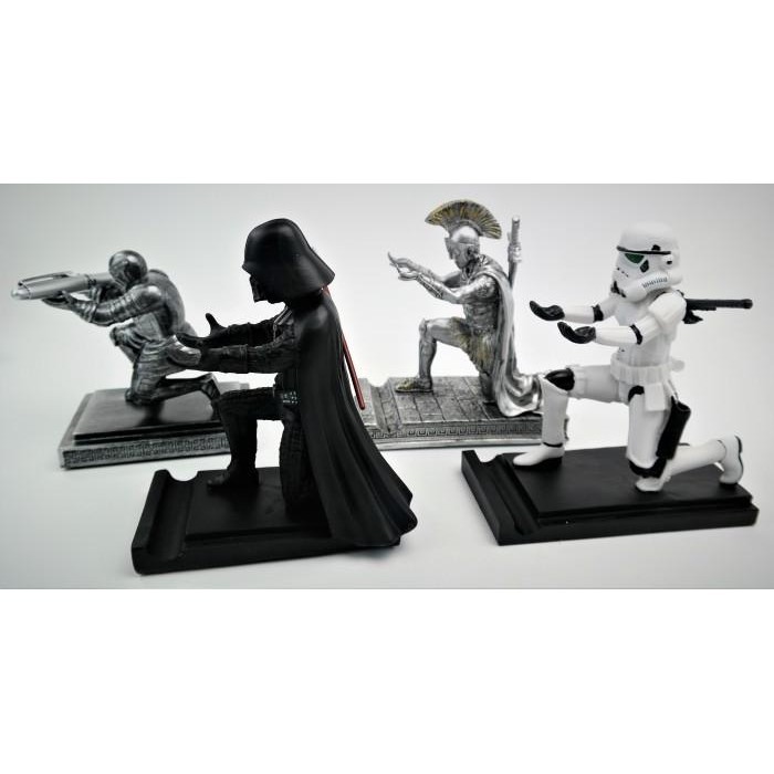 

Mobile Pen Holder Knight Roman Stormtrooper Lord Vader Desk Organizer