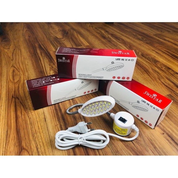 

Terlaris Lampu Mesin Jahit Led 22 titik Pakai Colokan + Dimmer pengatur cahaya SALE