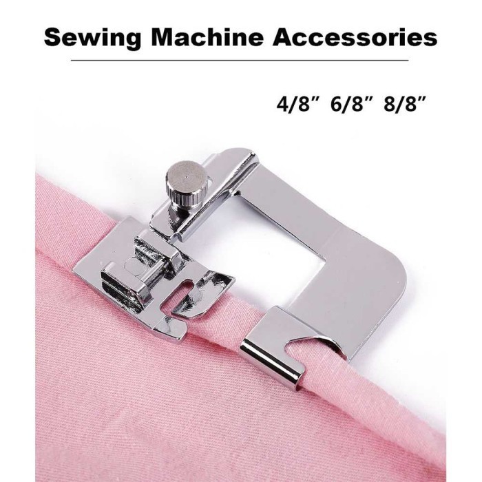 

Terlaris Sepatu Mesin Jahit Hem Presser Foot 4/8 6/8 8/8 3PCS SALE