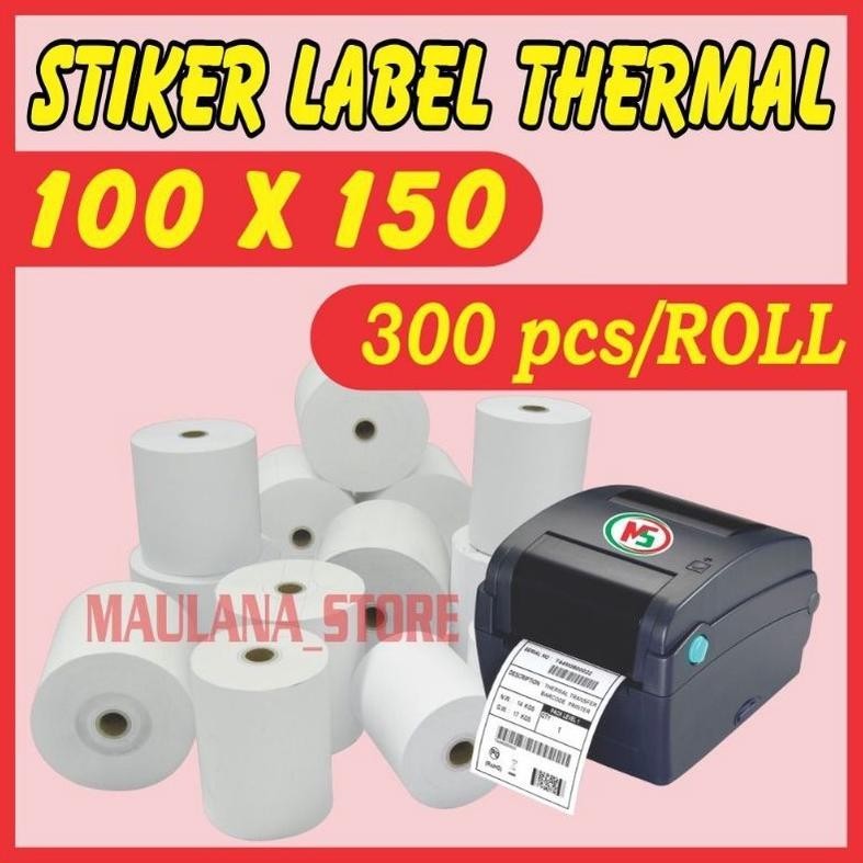 

TGH KERTAS THERMAL 100X150MM ISI 500PCS / STIKER THERMAL A6 TERLARIS