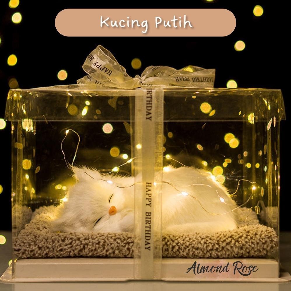 Premium Kucing Putih - Hampers Boneka Tidur Kado Cewe Kado Pacar Hadiah Kado Boneka Kucing Kucing Ar