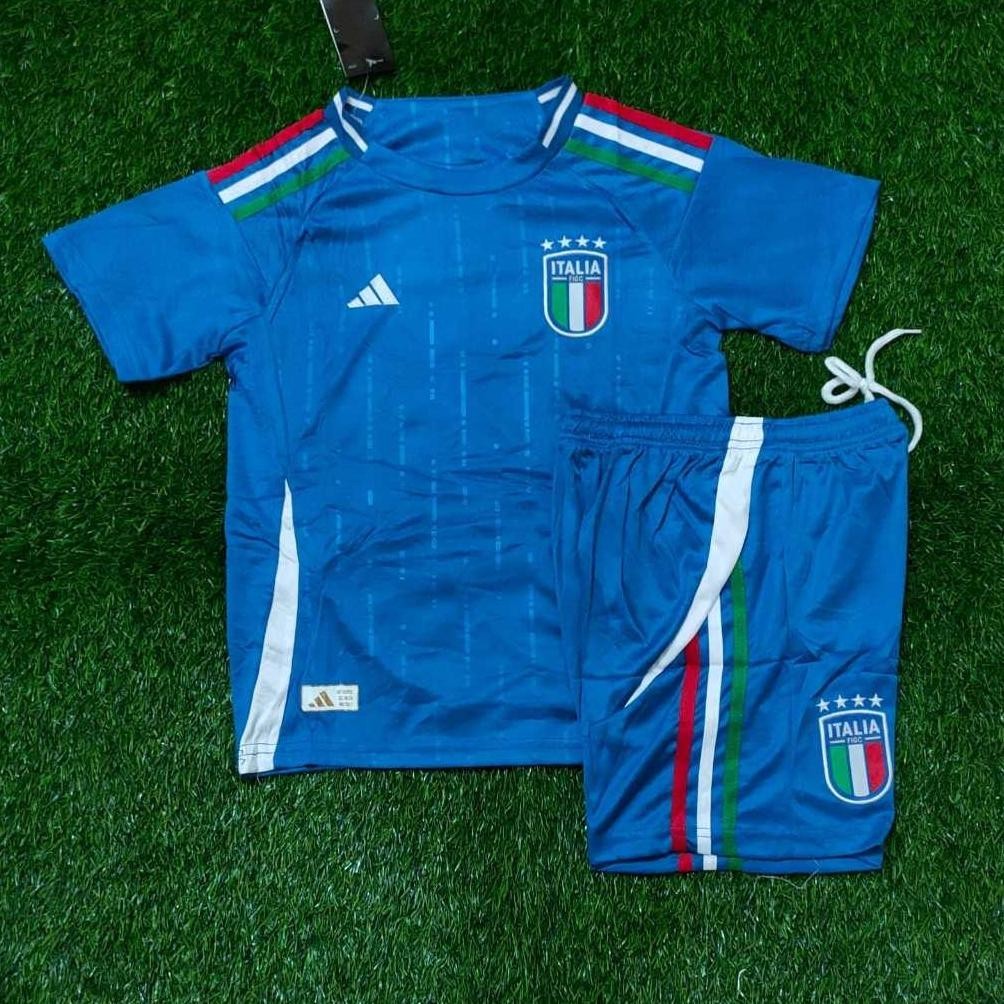 KLO JERSEY BOLA KIDS/ANAK ITALIA HOME PIALA EROPA 2024 IMPORT GRADE ORI TERLARIS