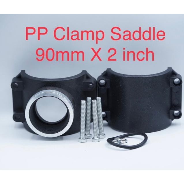 Clamp Saddle Pp Klem Sadle 90 Mm X 2 Inch 90Mm X 2 Fitting Tapping Compression Pipa Pvc Clamp Saddle