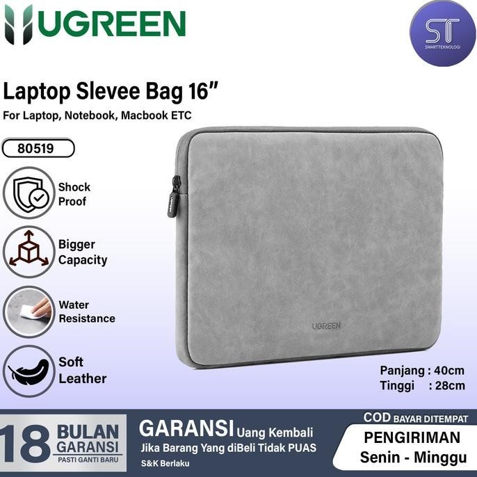 UGREEN Tas Laptop Sleeve Case Macbook iPad Pro 11 13 14 16 inch