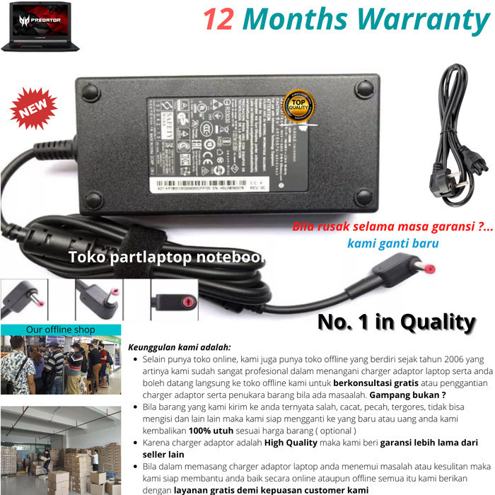 Adaptor Acer Nitro 5 An515-41 Original Charger