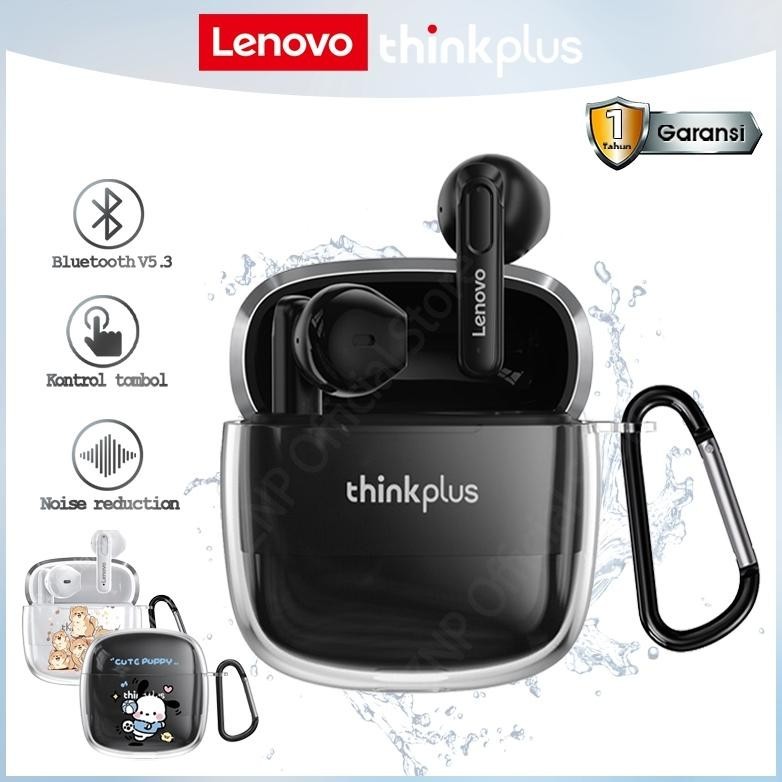 (NEW) Lenovo Thinkplus Earphone Nirkabel Bluetooth Konduksi Tulang TWS Headset V5.3 Noise Reduce Mus