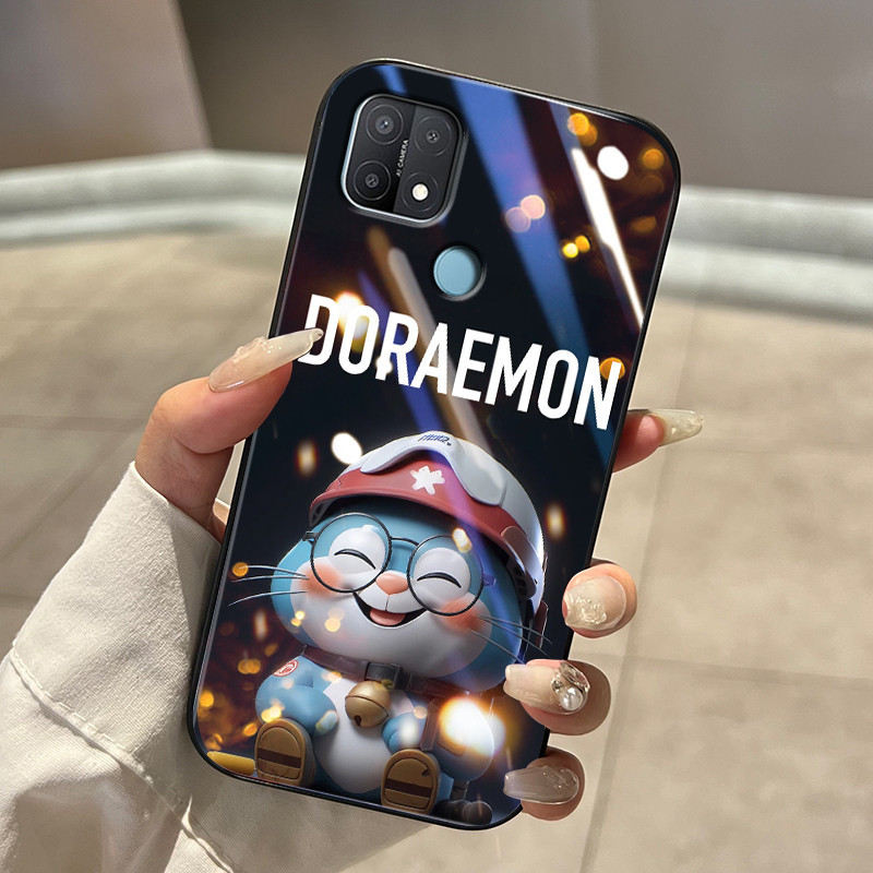 Casing Hp Untuk OPPO A15 A15S A354G A54 A59 F1s A83 A93 F17 Pro Reno 4F Reno 4 Lite Case kaca Cesing