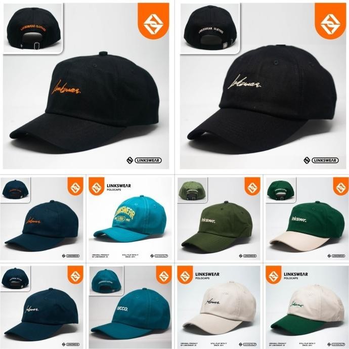 Topi Polo Cap Pria/Wanita Casual Linkswear