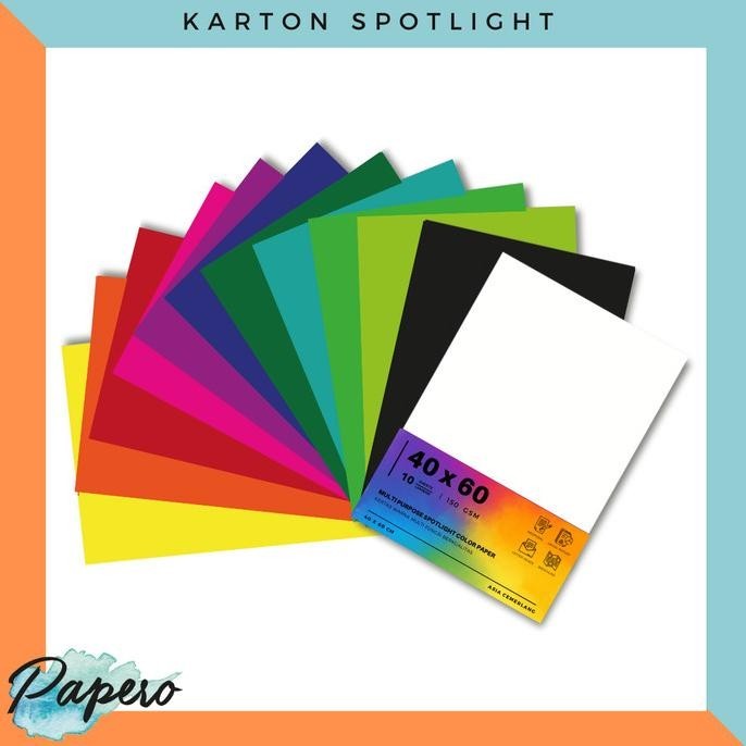 

hqu Kertas Karton Warna Spotlight Multifungsi 40 x 60 cm