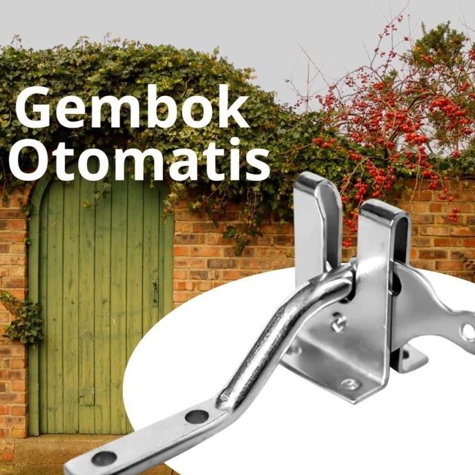 Kunci Otomatis Pagar / Kunci Pagar Sliding Anti karat Untuk Mengental