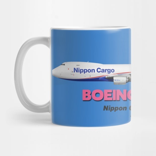 Mug Kopi Boeing B747 8F Nippon Cargo Airlines Boeing B747 8F Nippon Cargo Airlines Coffee Mug