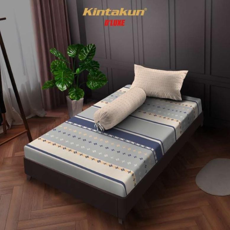 [DISKON] Kintakun Sprei Fitted 100/120 Madana Aesthetic Dluxe Microtex Krem