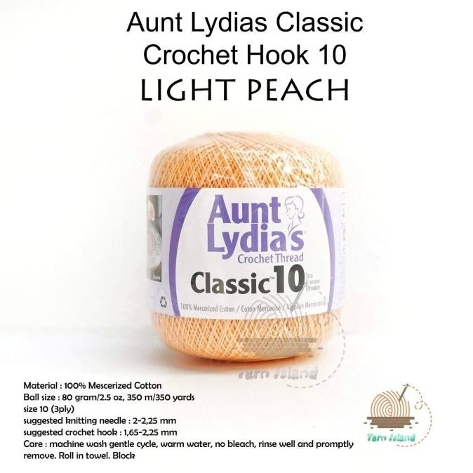 Benang Rajut Aunt Lydia Light Peach