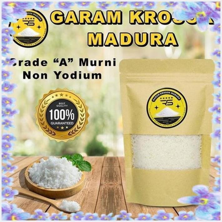 

[RSU] GARAM MADURA KASAR 1 KG IKAN KROSOK GAREM LAUT NACL NATRIUM CHLORIDE
