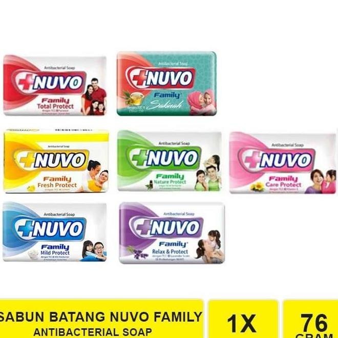 

PROMO HEMAT NUVO FAMILY BAR SOAP 76gr SABUN MANDI BATANG A503