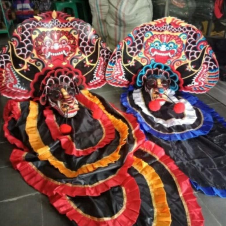 Barongan Spon Besar Barongan Devil Anak Bonus Kemul Pecut Bopo Tari Anak (Murmer)