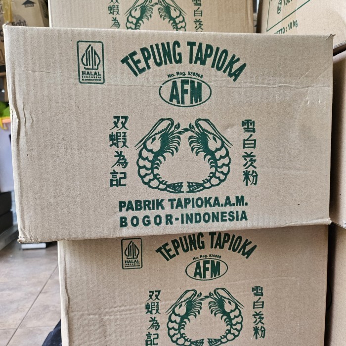 

10 Kg Tepung Tapioka Cap Udang / 1 Dus