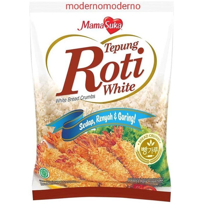 

Mamasuka Tepung Roti White Bread Crumb 1 Kg