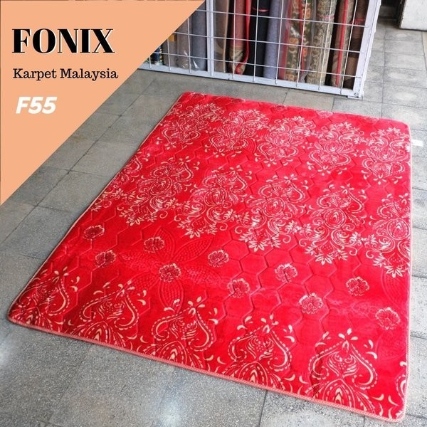Fonix Karpet Malaysia Uk.140X190 Motif F55 Ambal Malaysia Empuk Karpet Busa Motif Flower