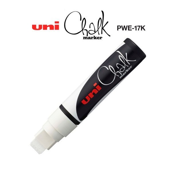 

UNI Chalk Marker PWE-17K Marker Pen Extra Broad Chisel Tip