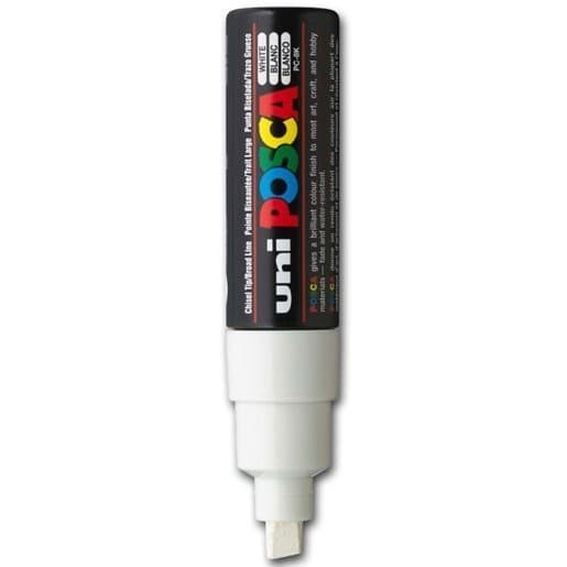 

PUTIH Spidol POSCA 8mm PC-8K Marker glass kaca UNI ATK0645PC