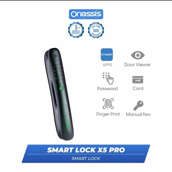 Sale Onassis Smart Lock X5 Pro Camera Built In/ Digital Lock Onassis X5 Pro